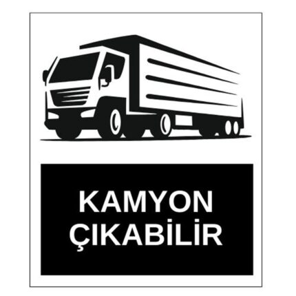 Kamyon Çıkabilir Sticker Yapışkanlı Etiket