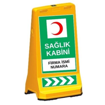 Sarı Sağlık Kabini Tabelası