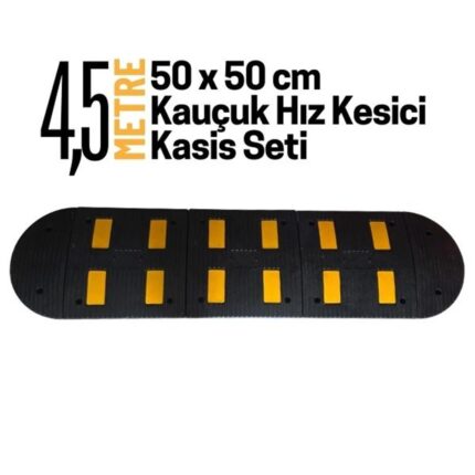 4,5 Metre Kauçuk Hız Kesici Kasis Seti 50x50 cm