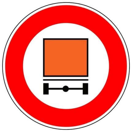 Tehlikeli Madde Taşıyan Taşıt Giremez Levhası TT-16b