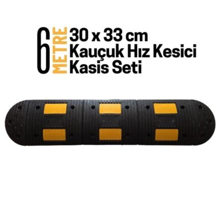 6 Metre Kauçuk Hız Kesici Kasis Seti 30x33 cm