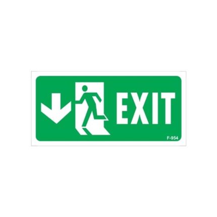Exıt Uyarı Levhası  Aşağı Ok