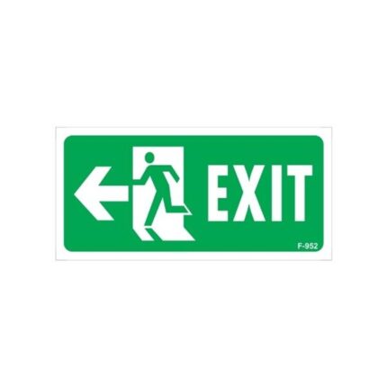 Exıt Uyarı Levhası Sol Ok