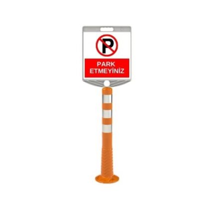 30x30 cm Park Etmeyiniz Levhalı 75 cm Delinatör Seti