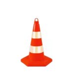 50 cm PVC Trafik Konisi Çift Reflektif