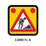 60x60 cm Elektrikli AC Ledli Yolda Çalışma Var Levhası