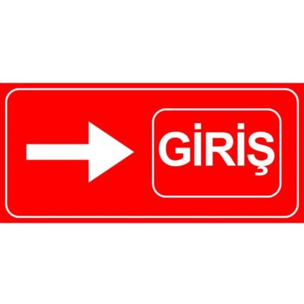 Kırmızı Giriş Levhası