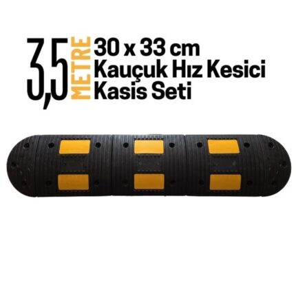 3,5 Metre Kauçuk Hız Kesici Kasis Seti 30x33 cm