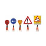 75 cm PVC Trafik Konisi Çift Reflektifli