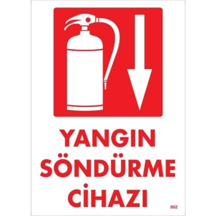 Yangın Söndürme Cihazı Uyarı Levhası