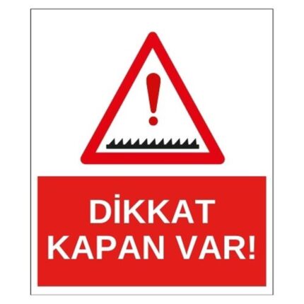 Dikkat Kapan Var Sticker Yapışkanlı Etiket