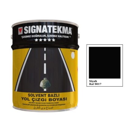 Siyah Yol Çizgi Boyası 25 Kg – Alkid Esaslı RAL 9017
