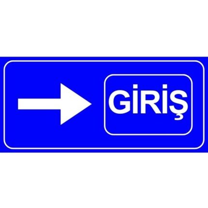 Mavi Giriş Levhası