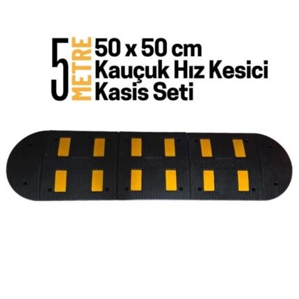 5 Metre Kauçuk Hız Kesici Kasis Seti 50x50 cm