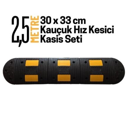 2,5 Metre Kauçuk Hız Kesici Kasis Seti 30x33 cm