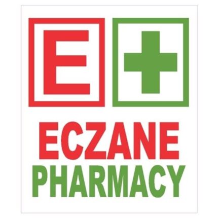 Eczane Sticker Yapışkanlı Etiket