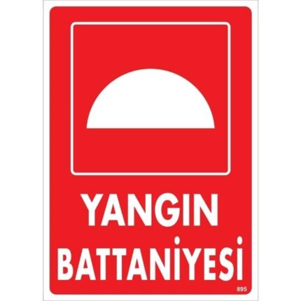 Yangın Battaniyesi Uyarı Levhası