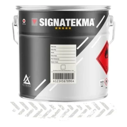 beyaz yol çizgi beton asfalt boyası 25kg