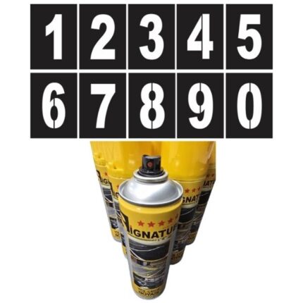 Rakam Boyama Şablonu ve 500 ml. Sprey Boya Seti