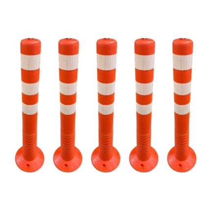 Ekonomik Turuncu 75 cm Esnek Delinatör 5'li Set