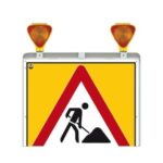 Karşıdan Gelene Yol Ver Katlanır Uyarı Levhalı Bariyer