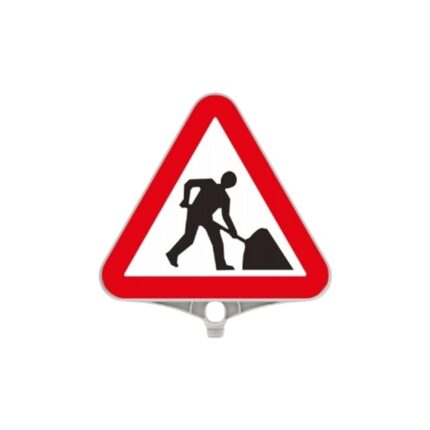Çalışma Var Levhası Üçgen Plastik Levha Plastik Uyarı Levhası