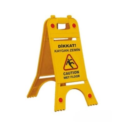 Çift Yönlü Kaygan Zemin Uyarı Levhası Plastik Uyarı Levhası