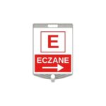 Dikdörtgen Eczane Levhası Çift Yön