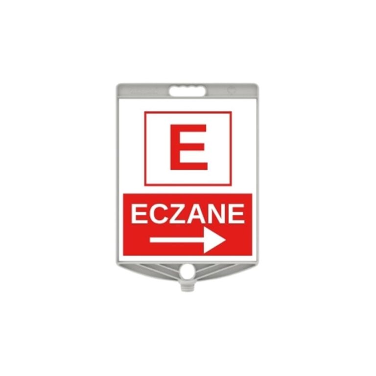 Dikdörtgen Eczane Levhası Çift Yön