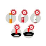 Dubalı Kırmızı Uyarı Dikmesi 100x6,3 cm