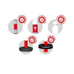 Dubalı Kırmızı Uyarı Dikmesi 110x8 cm