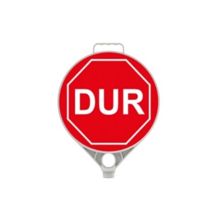 Dur İşareti Dur Levhası Yuvarlak Plastik Uyarı Levhası