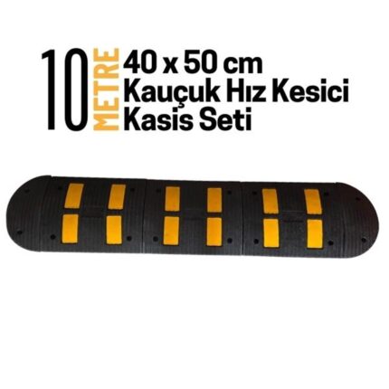 10 Metre Kauçuk Hız Kesici Kasis Seti 40x50 cm