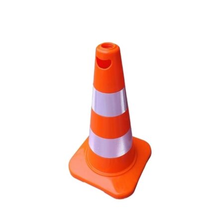 Ekonomik 50 cm PVC Trafik Konisi