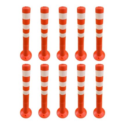 Ekonomik Turuncu 75 cm Esnek Delinatör 10'lu Set