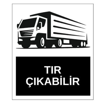 Tır Çıkabilir Sticker Yapışkanlı Etiket