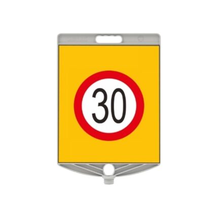 Hız Sınırı Levhası 30 km Azami Hız Sınırı Levha Dikdörtgen Plastik Uyarı Levhası