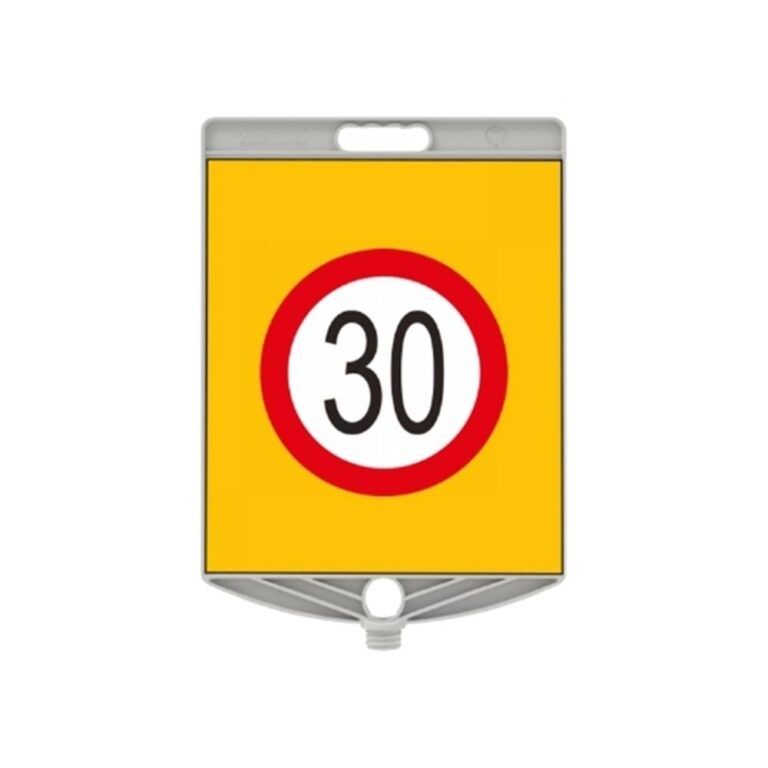 Hız Sınırı Levhası 30 km Azami Hız Sınırı Levha Dikdörtgen Plastik Uyarı Levhası