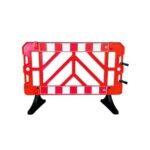 Kırmızı Plastik Güvenlik Barikatı Panel Bariyer