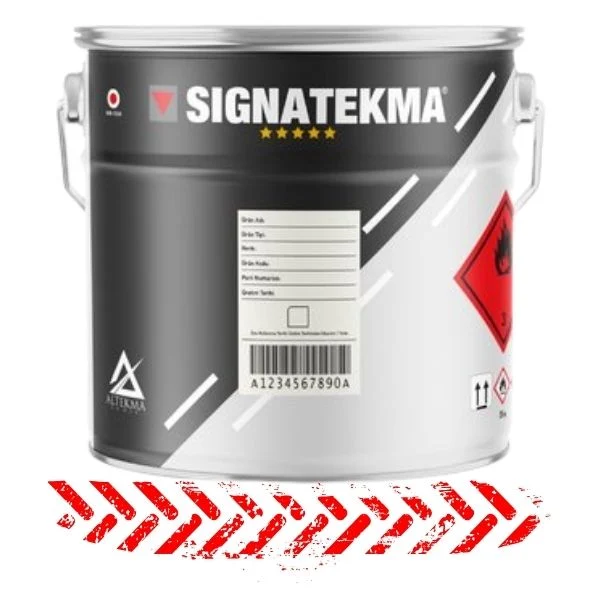 kırmızı yol çizgi beton asfalt boyası 25kg