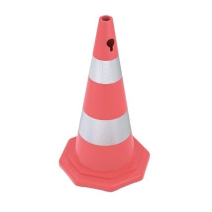 PVC Trafik Konisi 50 cm Çift Reflektifli