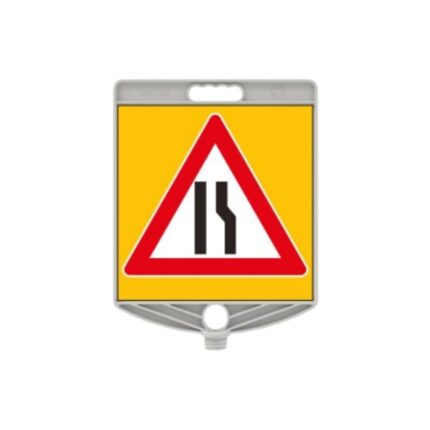 Sağdan Daralan Yol Levhası Kare Plastik Levha Plastik Uyarı Levhası