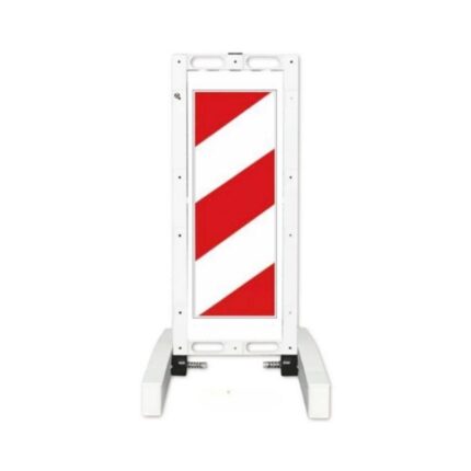 Sola Yönlendirme Katlanır Uyarı Levhalı Yol Bariyeri 42x110 cm