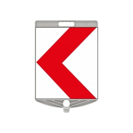 Tehlikeli Viraj Yön Levhaları Dikdörtgen Plastik Levha Plastik Uyarı Levhası