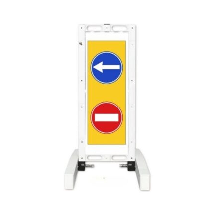 Trafik Yönlendirme Katlanır Uyarı Levhalı Yol Bariyeri