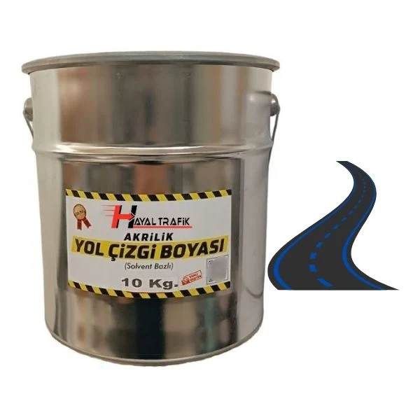 yol çizgi asfalt boyası mavi 10kg