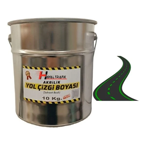 yol çizgi asfalt boyası yeşil 10kg